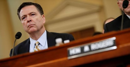 James Comey, en marzo, testificando ante el Congreso de EE UU por el asunto de Rusia.