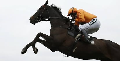 Carrera de caballos en Reino Unido.