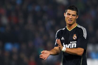 Cristiano Ronaldo se lamenta durante el partido