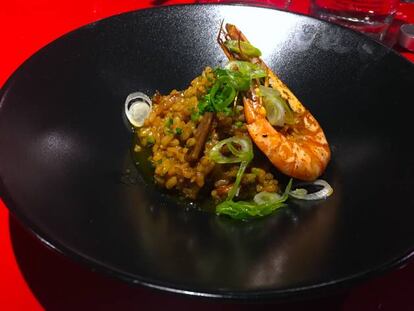 Parece paella, es arroz laksa