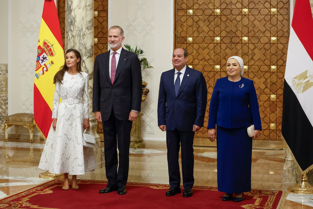 El Rey defiende en Egipto la creación de un Estado palestino viable con Gaza, Cisjordania y Jerusalén Este