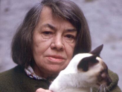 La escritora Patricia Highsmith. 