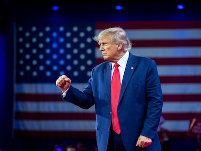 El expresidente Donald Trump, el sábado, en una convención republicana en Oxon Hill (Maryland).