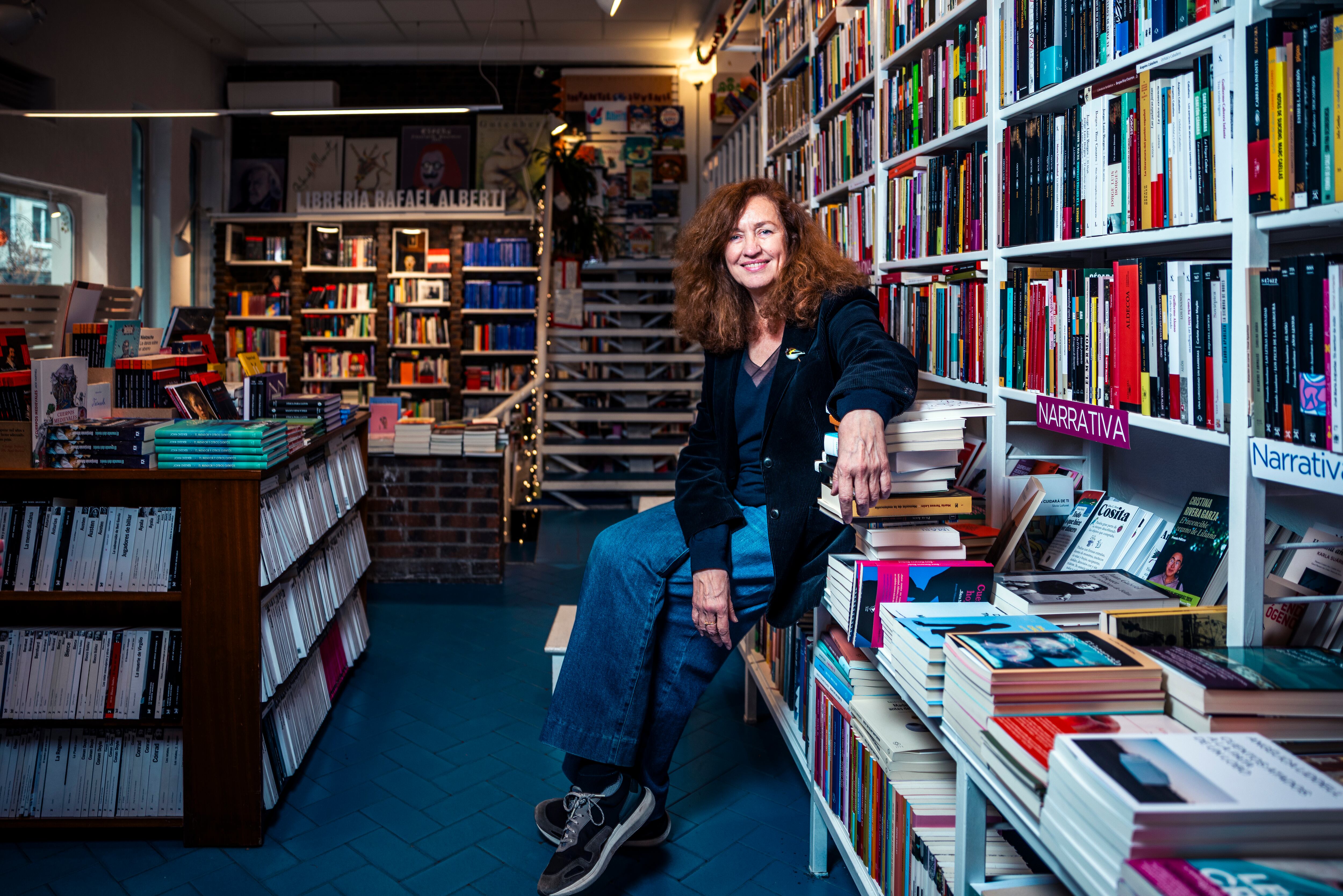 Lola Larumbe, directora de la librería Rafael Alberti.