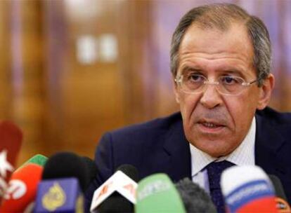 El ministro de Exteriores ruso, Sergey Lavrov, el 19 de agosto en Moscú.