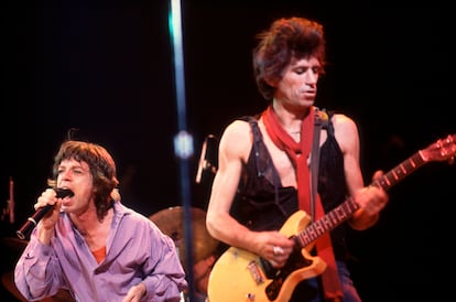 Mick Jagger y Keith Richards en un concierto en Estados Unidos en 1981.