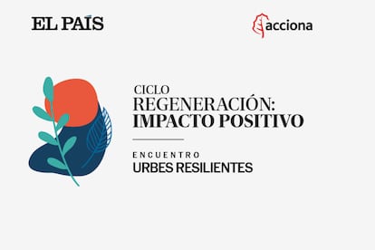 Cartel ACCIONA del Encuentro Urbes Resilientes