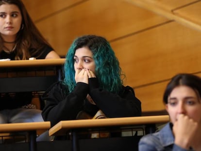 Examen de Selectividad el pasado junio en la facultad de Odontología de la Universidad Complutense.
