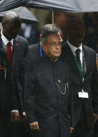 El presidente indio Pranab Mukherjee.