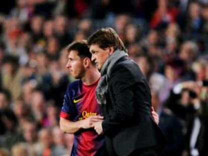 Tito, com Messi.