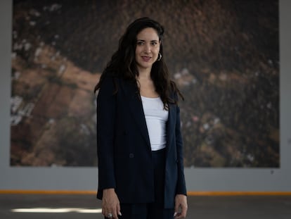 Claudia Curiel en Ciudad de México, en febrero de este año.