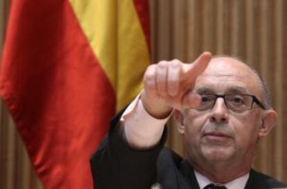 El ministro de Hacienda Cristóbal Montoro