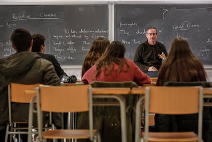 Una clase de Secundaria en un instituto de Valencia.