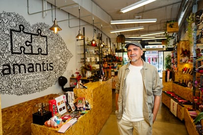 Cristóbal Icaza, consejero delegado de Amantis, en la tienda de la calle Alcalá 78, en Madrid.
