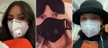 'Celebrities' como Kim Kardashian, Gwyneth Paltrow o Bella Hadid posan con mascarillas en sus cuentas de Instagram.