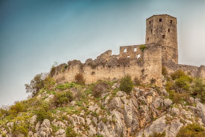 Un castillo abandonado.