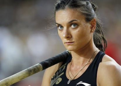 Isinbayeva, ayer en Montecarlo.