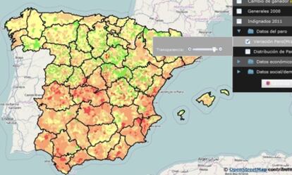 El paro en España.