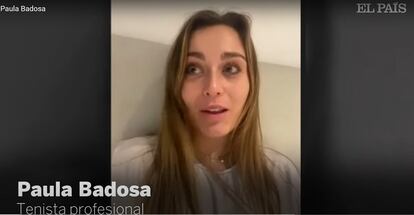 VÍDEO: Badosa, durante su conversación con EL PAÍS desde Melbourne. / EPV