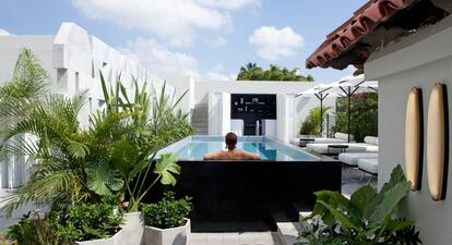 Piscina del hotel Casa Fayette, en Guadalajara.