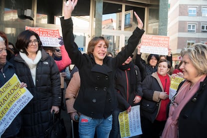 Juana Rivas en Maracena (Granada) en diciembre de 2016.