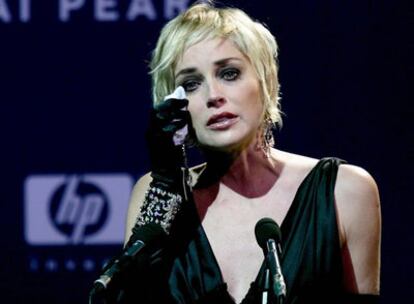 Sharon Stone, anoche en Dubai