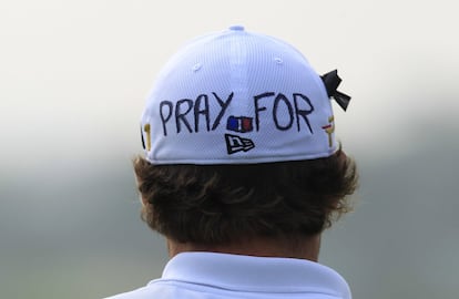 La gorra de Benjamin Hebert en el BMW Master de Shanghai