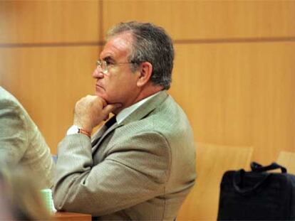 El empresario Vicente Conesa, ayer en la sala de Valencia donde se instruye el <i>caso Terra Mítica</i>.