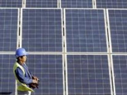 La central solar de Arnedo, en La Rioja, de 34 megavatios de potencia.