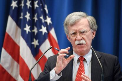 El Consejero de Seguridad Nacional, John Bolton.