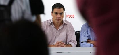 El l&iacute;der del PSOE, Pedro S&aacute;nchez. 