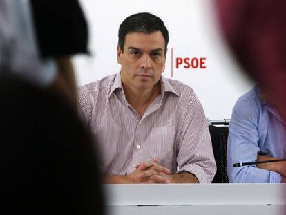 El l&iacute;der del PSOE, Pedro S&aacute;nchez. 