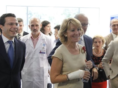 Aguirre, ayer en la inauguración de un centro de salud.