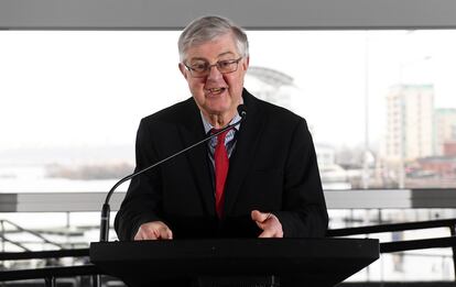 El ministro principal de Gales, Mark Drakeford, el 8 de marzo en Cardiff.