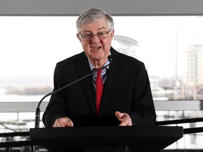 El ministro principal de Gales, Mark Drakeford, el 8 de marzo en Cardiff.