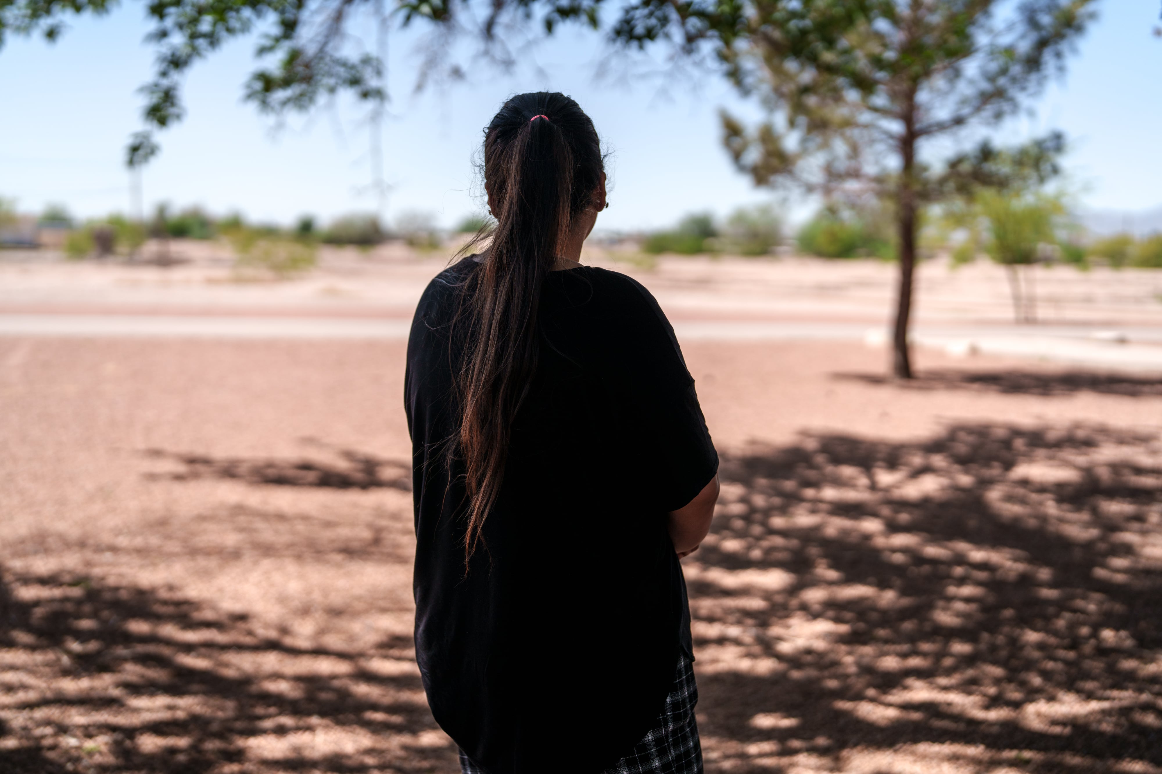 Oriana de Venezuela, posa para un retrato en El Paso, Texas, el martes 22 de abril de 2025. 