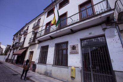 Vista de la fachada de los juzgados de Archidona (Málaga).