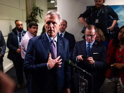 Kevin McCarthy, Tuesday morning on Capitol Hill.