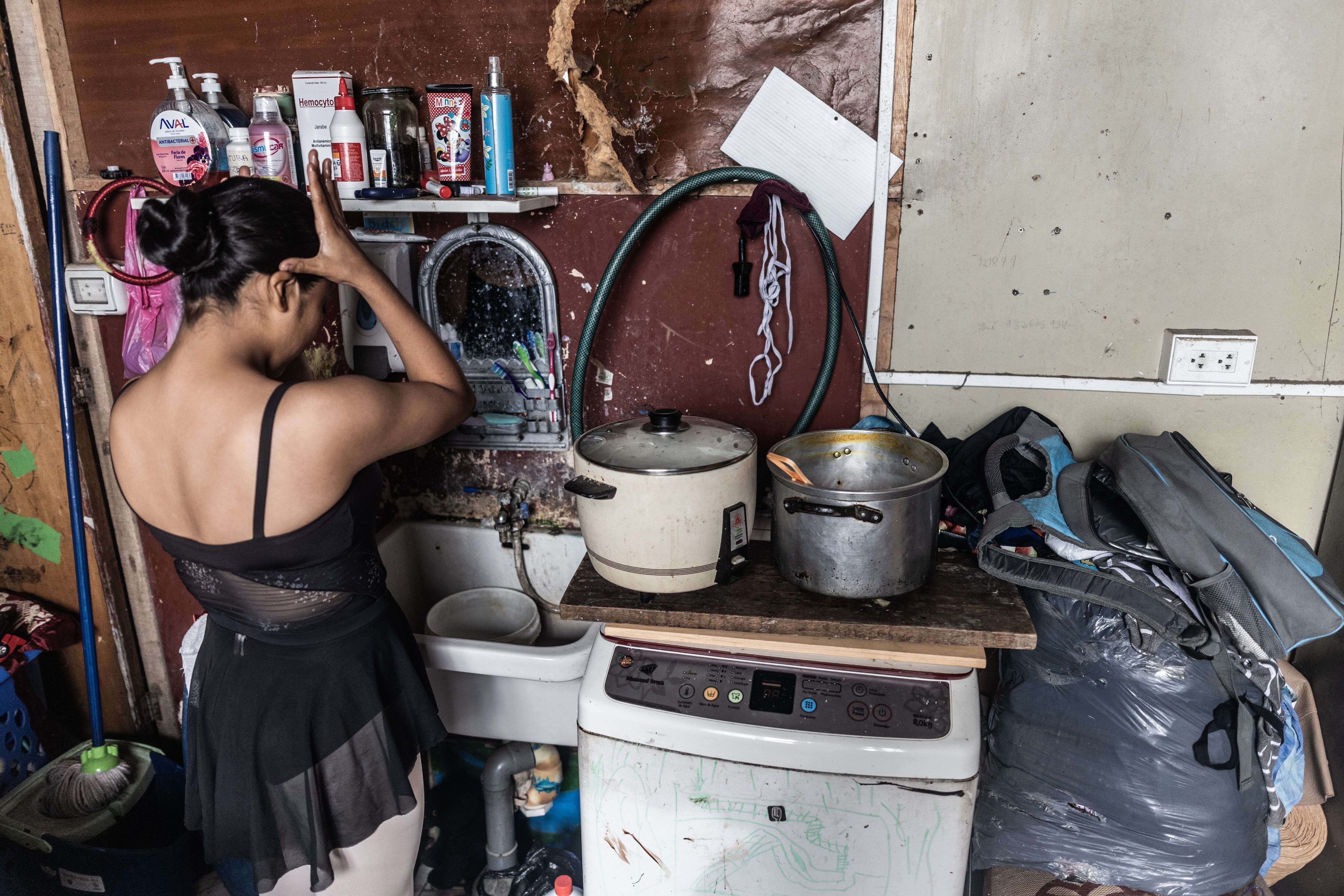 Nicole Chavez, en su casa en la zona de San Genaro en el distrito de Chorrillos en Lima.