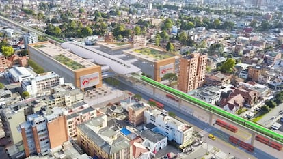 'Render' del metro elevado en Bogotá.

Diciembre de 2022.