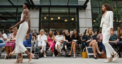 Un ‘front row’ en la Semana de la Moda de Nueva York.