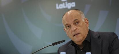 Javier Tebas, presidente de LaLiga, en una imagen de archivo.