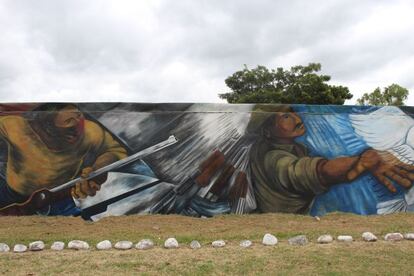 Mural de la revolución sandinista en la ciudad de Estelí, en el norte.