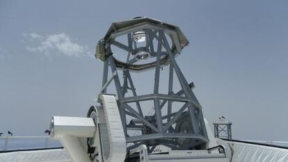 Telescopio solar alemán Gregor, instalado en el Observatorio del Teide, en Tenerife.
