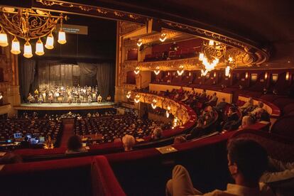 Interior del Teatro del Liceo de Barcelona.