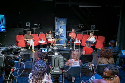Un momento del encuentro 'El cine español suma diversidad: Una mirada (por fin) a África' celebrado este jueves en el marco de la 18ª edición del Festival de Cine Africano de Tarifa (FCAT).