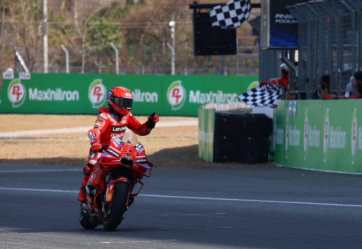 Marc Márquez fluye y arrasa con la Ducati en el GP de Tailandia ...