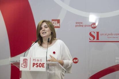 Pilar Cancela, presidenta de la gestora del PSdeG-PSOE y diputada en el Congreso.