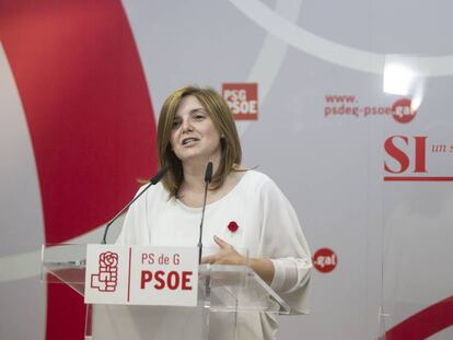 Pilar Cancela, presidenta de la gestora del PSdeG-PSOE y diputada en el Congreso.