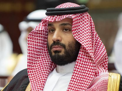 El príncipe heredero saudí, Mohamed bin Salman (MBS), en Riad, el pasado 19 de noviembre. 